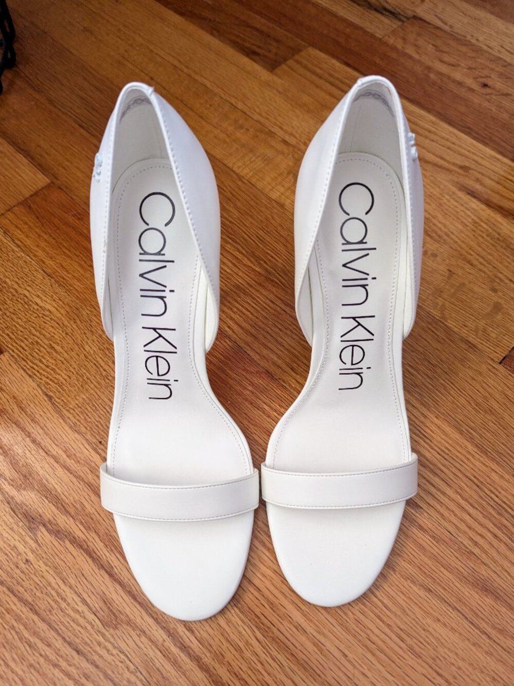 Calvin Klein Womens NEW Metino Open Toe Heels / Size 9 M